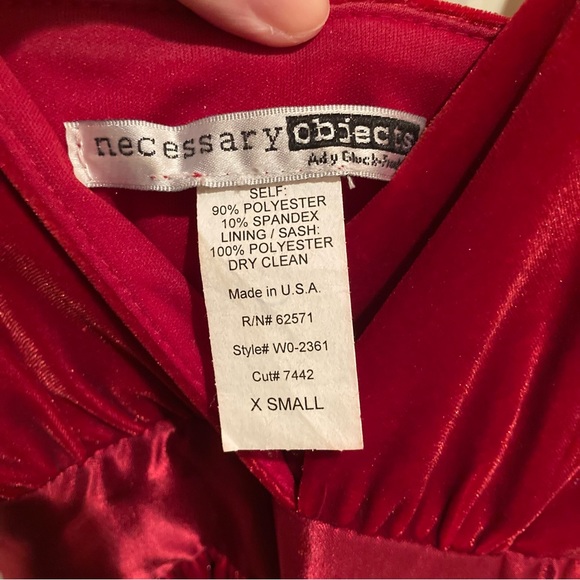 Necessary Objects Velvet Babydoll dress - Picture 4 of 4